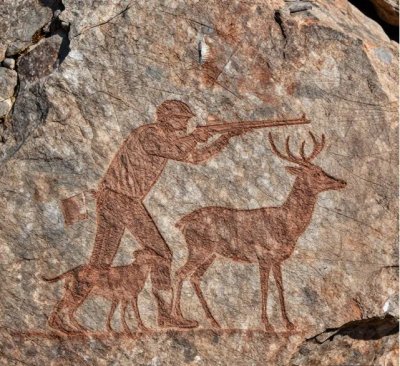 Avci,karaca ve kopek.jpg